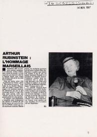 Arthur Rubinstein : L'hommage marsaillais