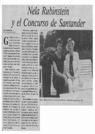 Nela Rubinstein y el Concurso de Santander