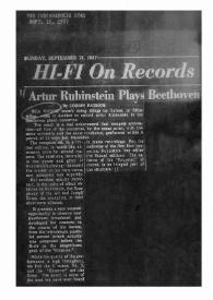 Artur (Arthur) Rubinstein plays Beethoven