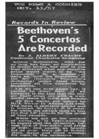 Beethoven's 5 concertos are recorded