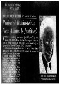 Praise of Rubinstein's new album is justified