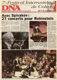 Avec Spivakov : 27 concerts pour Rubinstein