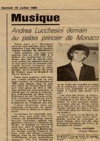 Andrea Lucchesini demain au palais princier de Monaco