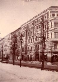 Plano general de la calle Klust y del edificio de la sede del Club Americano y de la casa de Fräulein Clara Groschke, maestro de piano de Arthur Rubinstein