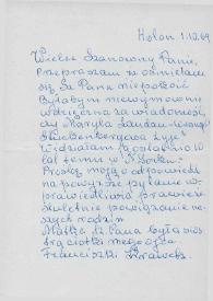 Carta dirigida a Arthur Rubinstein. Holon (Israel), 01-10-1969