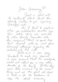 Carta dirigida a Aniela Rubinstein. Oakland (California), 23-09-1988
