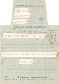 Telegrama dirigido a Arthur Rubinstein. París (Francia), 24-05-1971