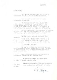 Carta dirigida a Aniela Rubinstein, 15-03-1975