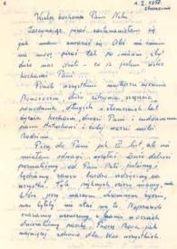 Carta dirigida a Aniela Rubinstein. Choszczno (Polonia), 01-01-1958