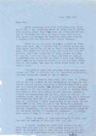 Carta dirigida a Aniela Rubinstein. Hong Kong, 29-06-1961
