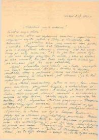 Carta dirigida a Aniela Rubinstein. Varsovia (Polonia) ; Vilnius (Lituania), 02-09-1960