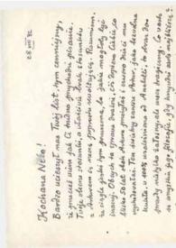 Carta dirigida a Aniela Rubinstein. Varsovia (Polonia), 28-08-1982