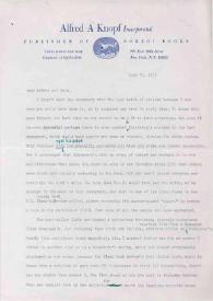 Carta dirigida a Aniela y Arthur Rubinstein. Nueva York, 23-07-1973