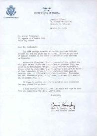 Carta dirigida a Arthur Rubinstein. Bruselas, 10-10-1969
