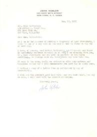 Carta dirigida a Aniela Rubinstein. Nueva York, 13-12-1983