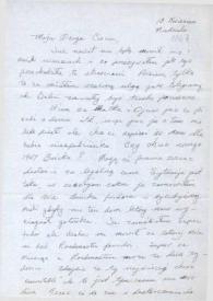Carta dirigida a Aniela Rubinstein, 13-04-1947
