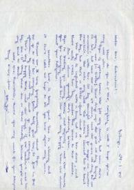 Carta dirigida a Aniela Rubinstein. Málaga (España), 29-01-1980