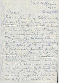 Carta dirigida a Aniela Rubinstein. Beverly Hills (California), 24-01-1950