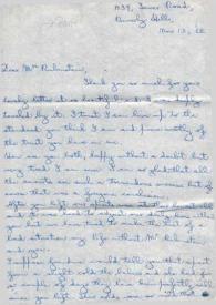 Carta dirigida a Aniela Rubinstein. Beverly Hills (California), 15-11-1948