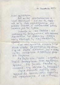 Carta dirigida a Aniela Rubinstein, 03-04-1947