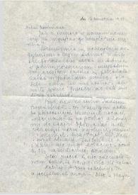 Carta dirigida a Aniela Rubinstein, 13-04-1948
