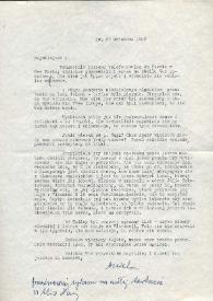 Carta dirigida a Aniela Rubinstein, 23-04-1952