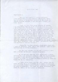 Carta dirigida a Aniela Rubinstein. Nueva York, 17-07-1957