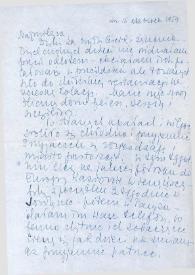 Carta dirigida a Aniela Rubinstein. Nueva York, 15-06-1959