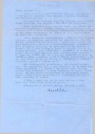 Carta dirigida a Aniela Rubinstein. Nueva York, 10-07-1959