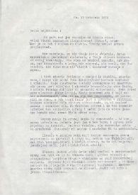 Carta dirigida a Aniela Rubinstein, 10-04-1973
