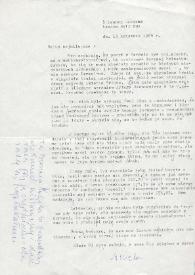 Carta dirigida a Aniela Rubinstein. Londres (Inglaterra), 13-04-1989