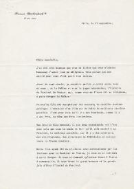 Carta dirigida a Annabelle Whitestone. París (Francia)