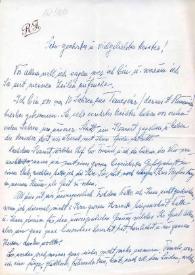 Carta dirigida a Arthur Rubinstein. Tel Aviv (Israel), 10-10-1958