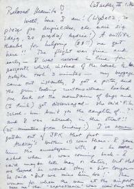 Carta dirigida a Aniela Rubinstein. Lodz (Polonia), 01-03-1986