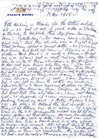Carta a Kathryn Cardwell. Helsinki (Finlandia), 10-11-1958