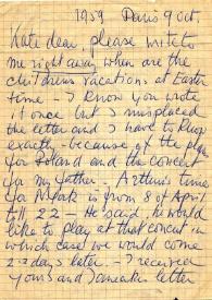 Carta a Kathryn Cardwell. París (Francia), 09-10-1959