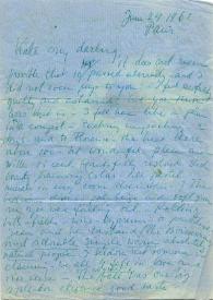 Carta a Kathryn Cardwell. París (Francia), 24-06-1961