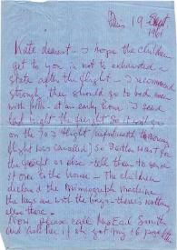 Carta a Kathryn Cardwell. París (Francia), 19-09-1961