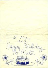 Carta a Kathryn Cardwell, 02-05-1962