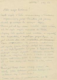 Carta dirigida a Aniela Rubinstein, 28-09-1958