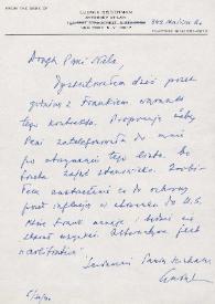 Carta dirigida a Aniela Rubinstein. Nueva York (Estados Unidos), 30-05-1990