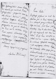 Carta dirigida a Aniela Rubinstein, 12-02-1929