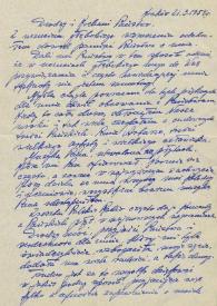 Carta dirigida a Aniela y Arthur Rubinstein. Cracovia (Polonia), 21-03-1954