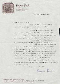 Carta dirigida a Aniela Rubinstein. Venecia (Italia), 01-01-1987