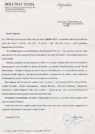 Carta dirigida a Aniela Rubinstein. Venecia (Italia), 15-07-1992