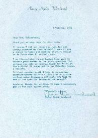 Carta dirigida a Aniela Rubinstein. Nueva York, 02-10-1962