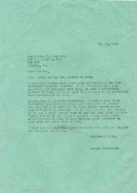 Carta a Ralph L. Hoy, 19-05-1973