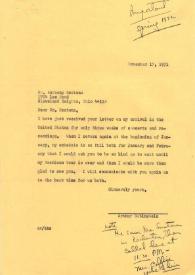 Carta dirigida a Anthony Smetona. Clevaland Heights (Ohio), 17-11-1971