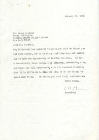 Carta a James Raphael, 26-01-1968