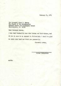 Carta a James M. Harvey, 21-02-1971